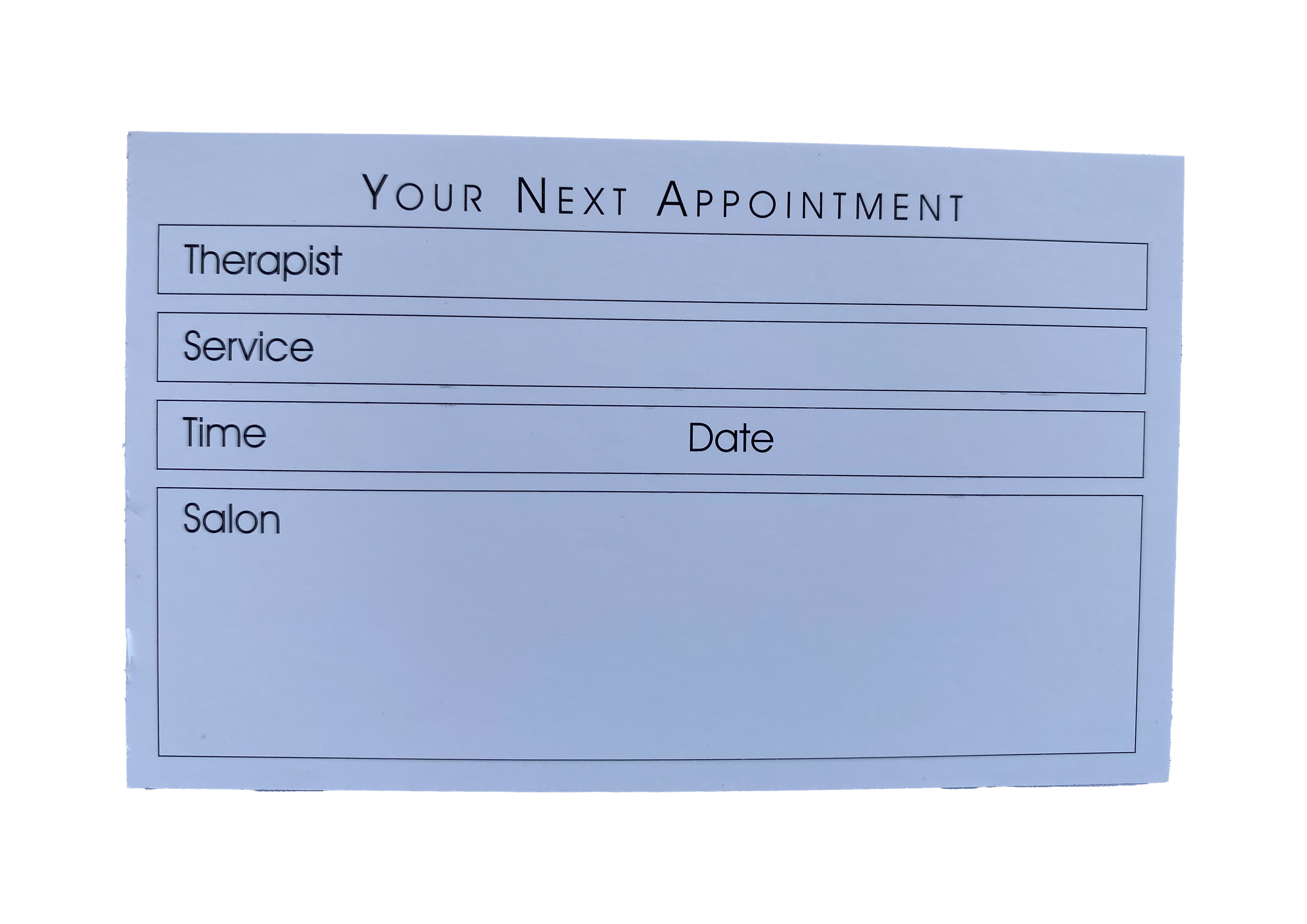 Appointments cards x100