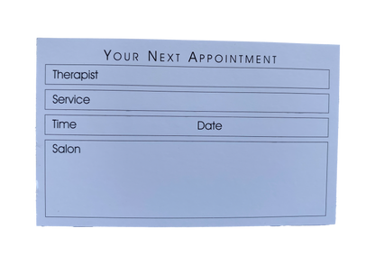 Appointments cards x100