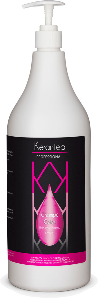 Kerantea Professional Champu Color 1500ml - Color Shampoo, Shine with Keratin and Argan Oil