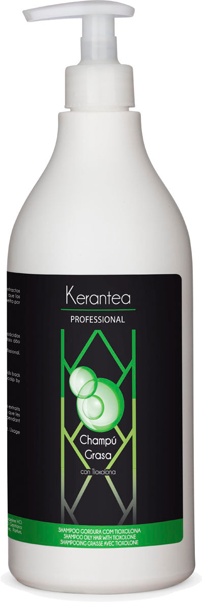 Kerantea Professional Champu Grasa 750ml - Oily Hair Shampoo with Tioxolone