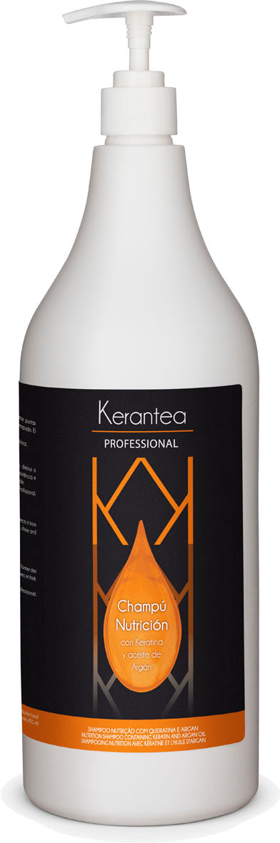 Kerantea Professional Champu Nutricion 1500ml - Nutrition Shampoo Containing Keratin and Argan Oil