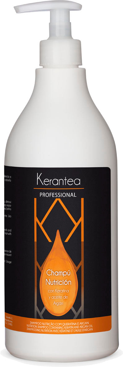 Kerantea Professional Champu Nutricion 750ml - Nutrition Shampoo Containing Keratin and Argan Oil