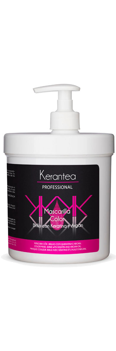Kerantea Professional Mascarilla Color 1000ml - Brillo con Keratina y Argan