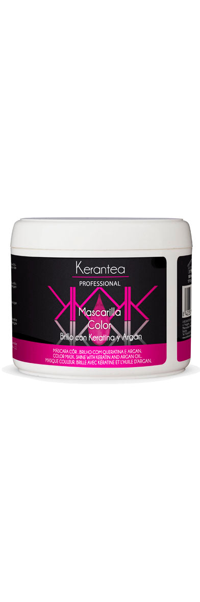 Kerantea Professional Mascarilla Color 500ml - Brillo con Keratina y Argan