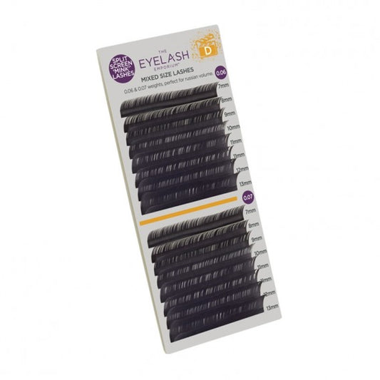 The Eyelash Emporium Split Screen Mink Lashes D Curl - Volume, Classic & Express