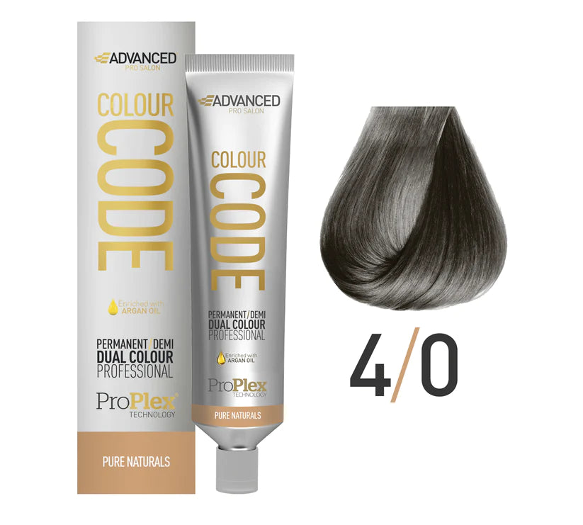 Advanced Colour code permanent/demi hair colour 60ml