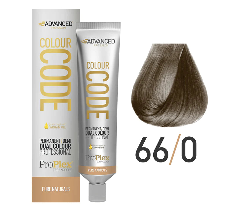 Advanced Colour code permanent/demi hair colour 60ml