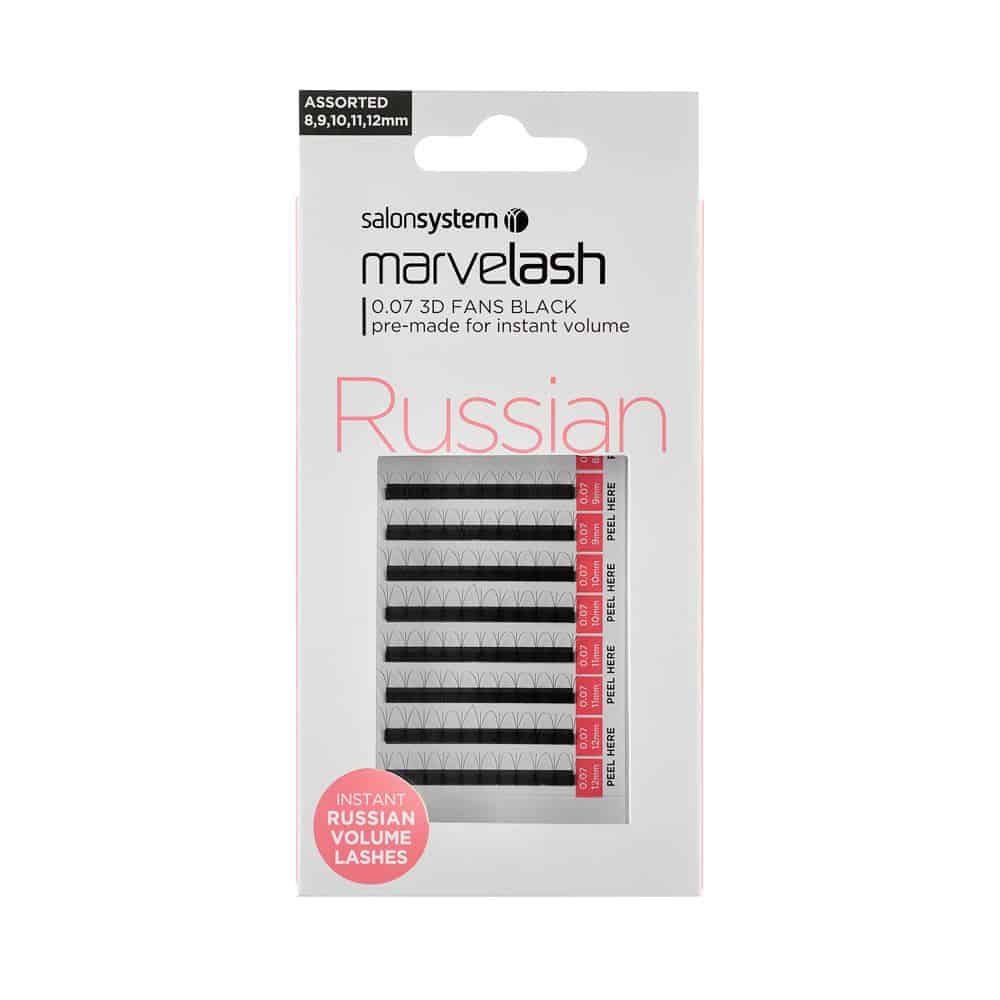 Salon System Marvelash Russian black lashes