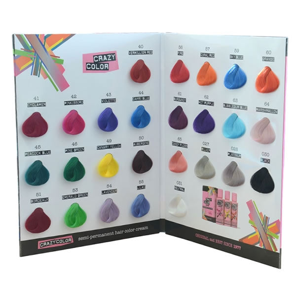 CRAZY COLOR SEMI PERMANENT HAIR DYE 100ml -All colours-Fast UK  Postage-!!!!!!!