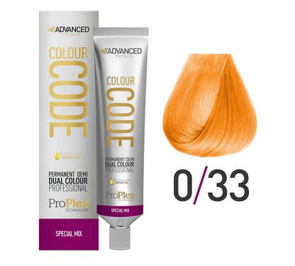 Advanced Colour code permanent/demi hair colour