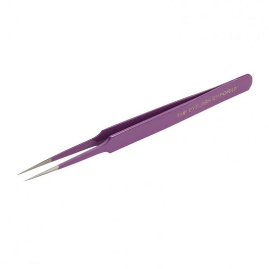 The Eyelash Emporium On-Point Straight Tweezer - Purple